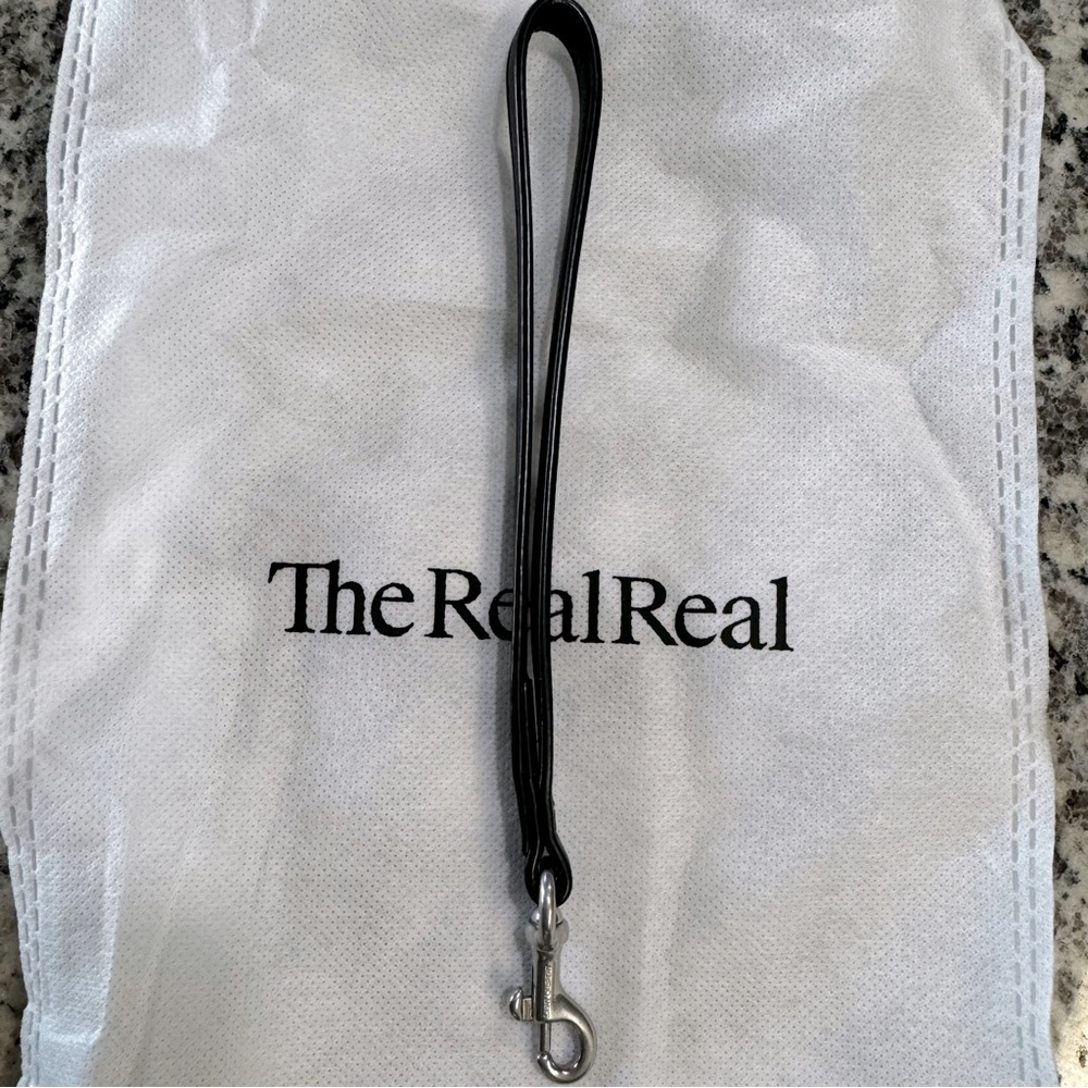 Saint Laurent - Leather Wristlet Strap - Black & Silver